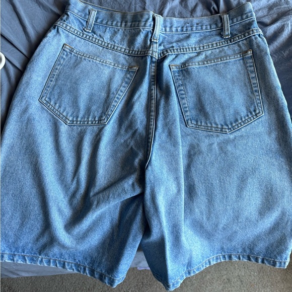 Eddie Bauer Jeans Size 14 100% Cotton Light Blue Shorts Comfy Causal NWOT - Picture 10 of 12